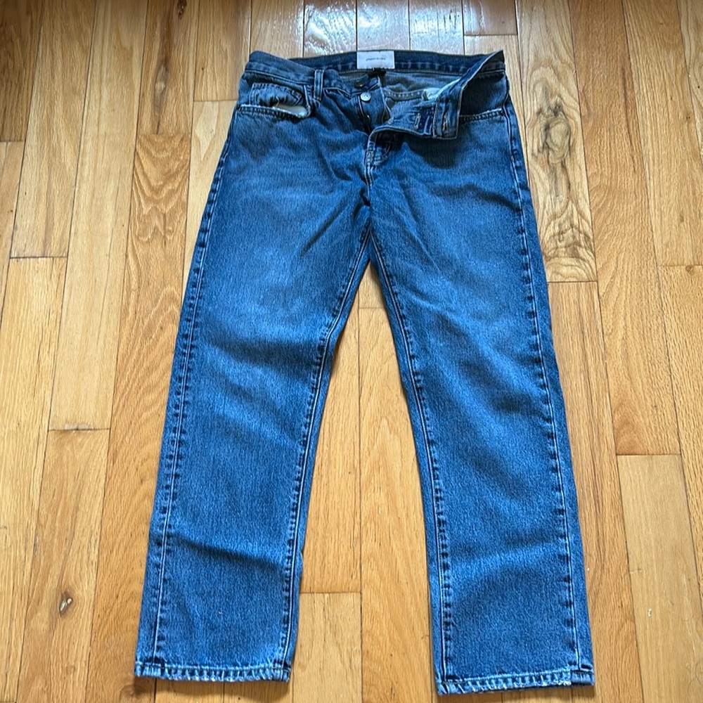 Current/Elliott The Original Straight Leg in Grassland, Size 27